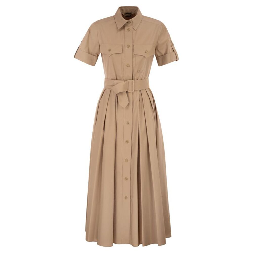 Fay Women Stretch Cotton Poplin Shirt Dress
